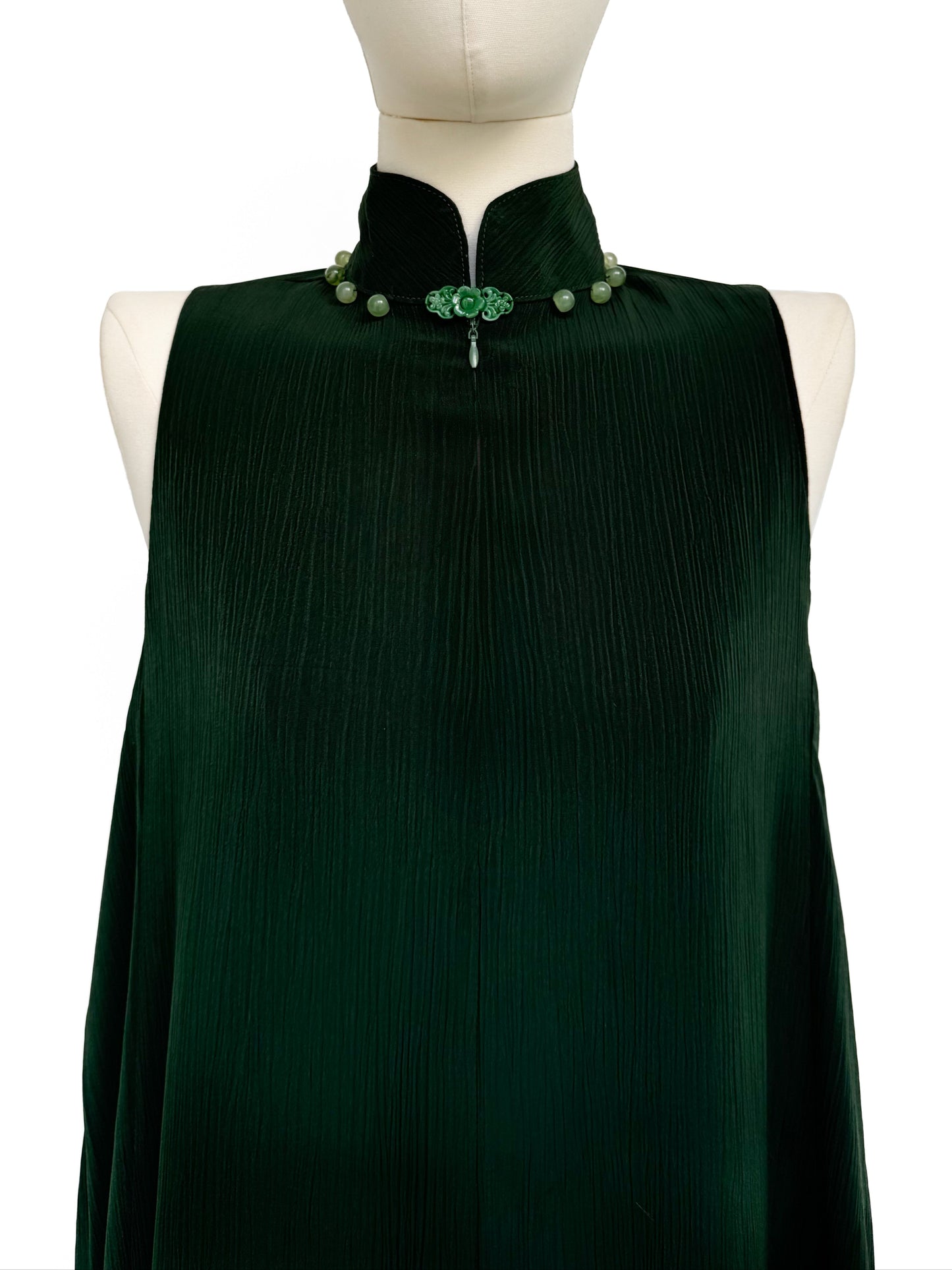 「品 pǐn」Jade Blossom Cheongsam with Pockets