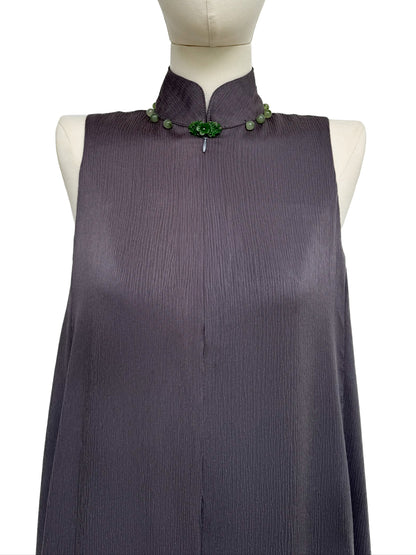 「品 pǐn」Jade Blossom Cheongsam with Pockets