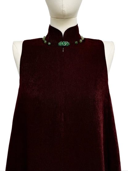「品 pǐn」Jade Blossom Cheongsam with Pockets