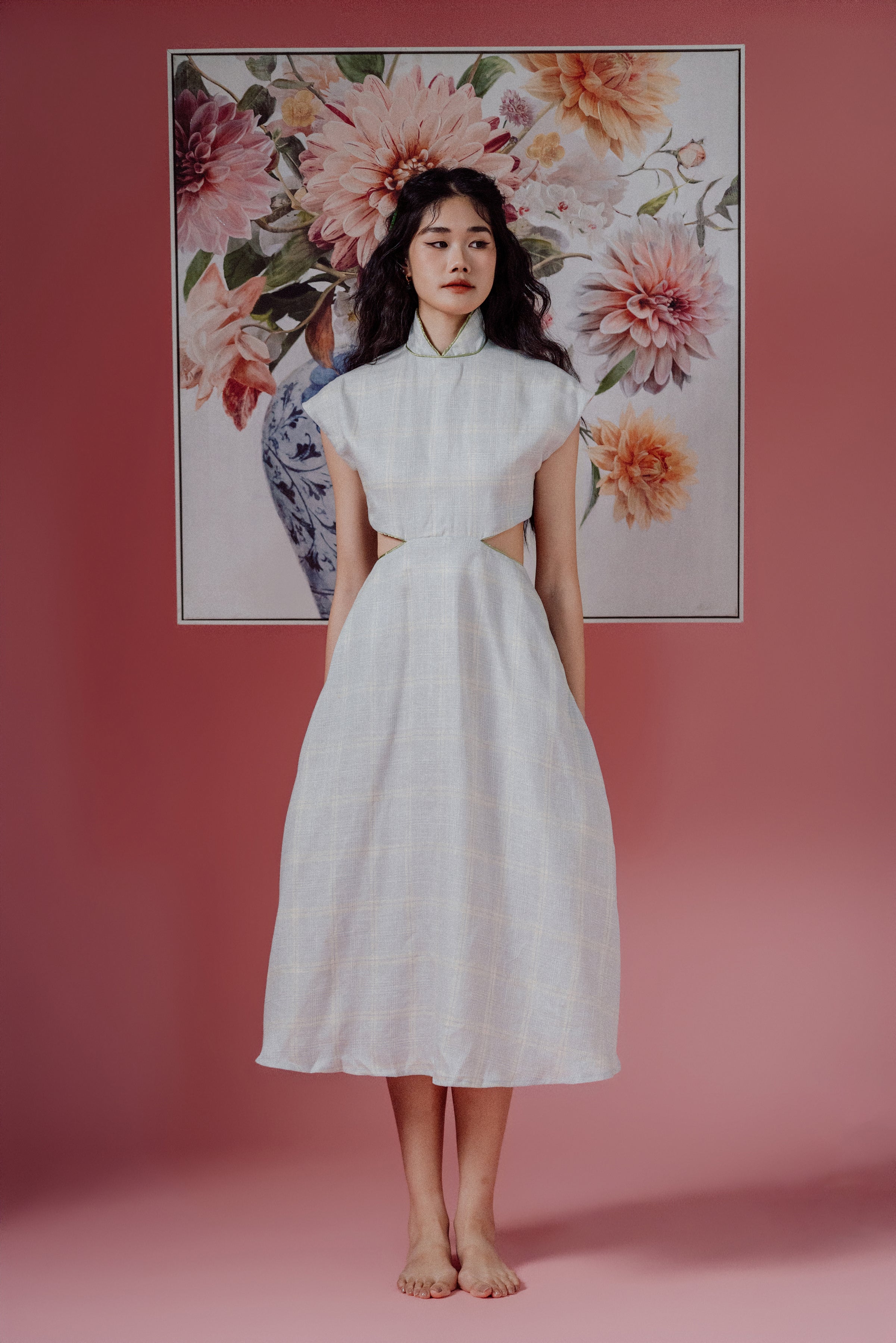 「芯 xīn」Cut Out Cheongsam with Pockets