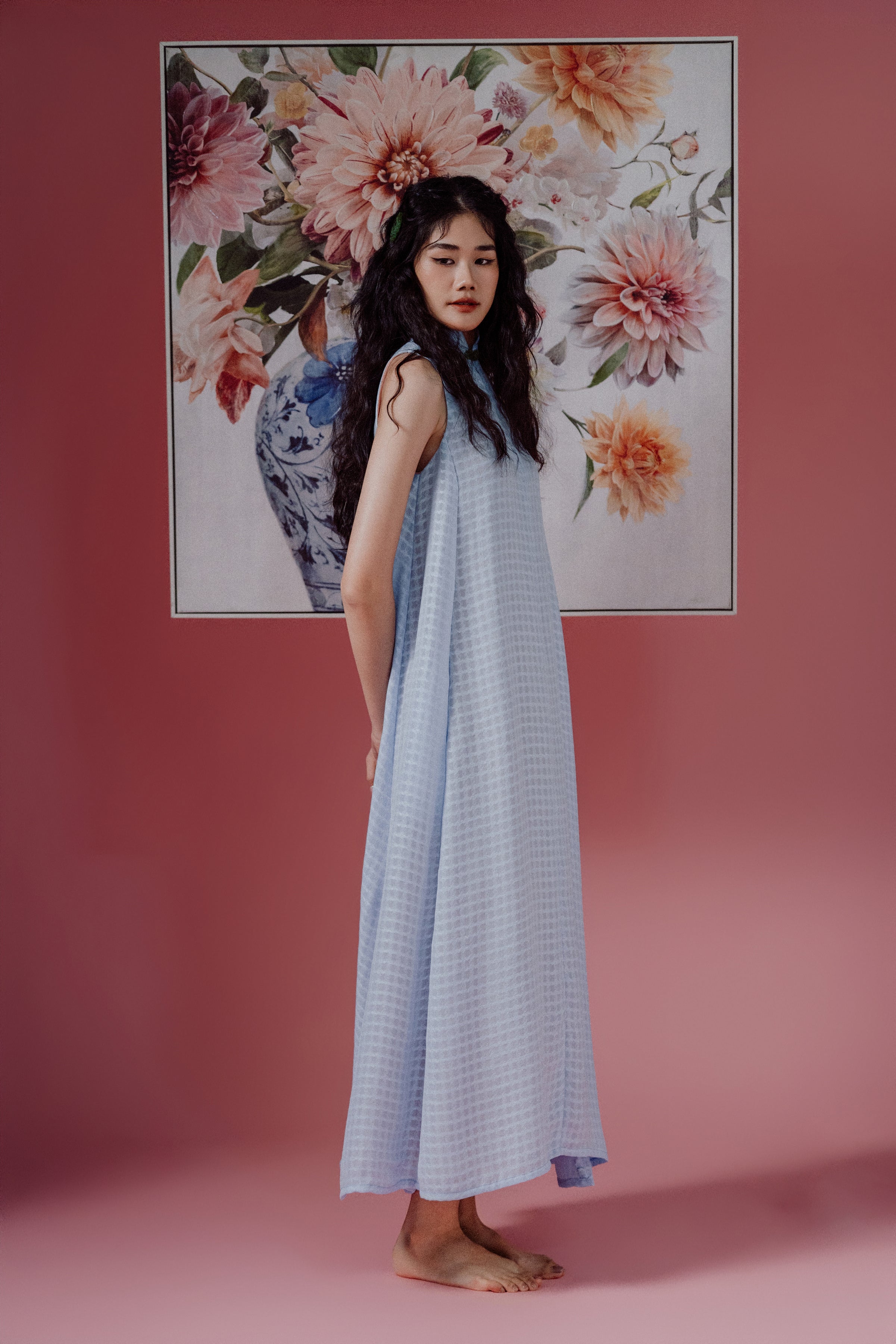 「品 pǐn」Jade Blossom Cheongsam with Pockets