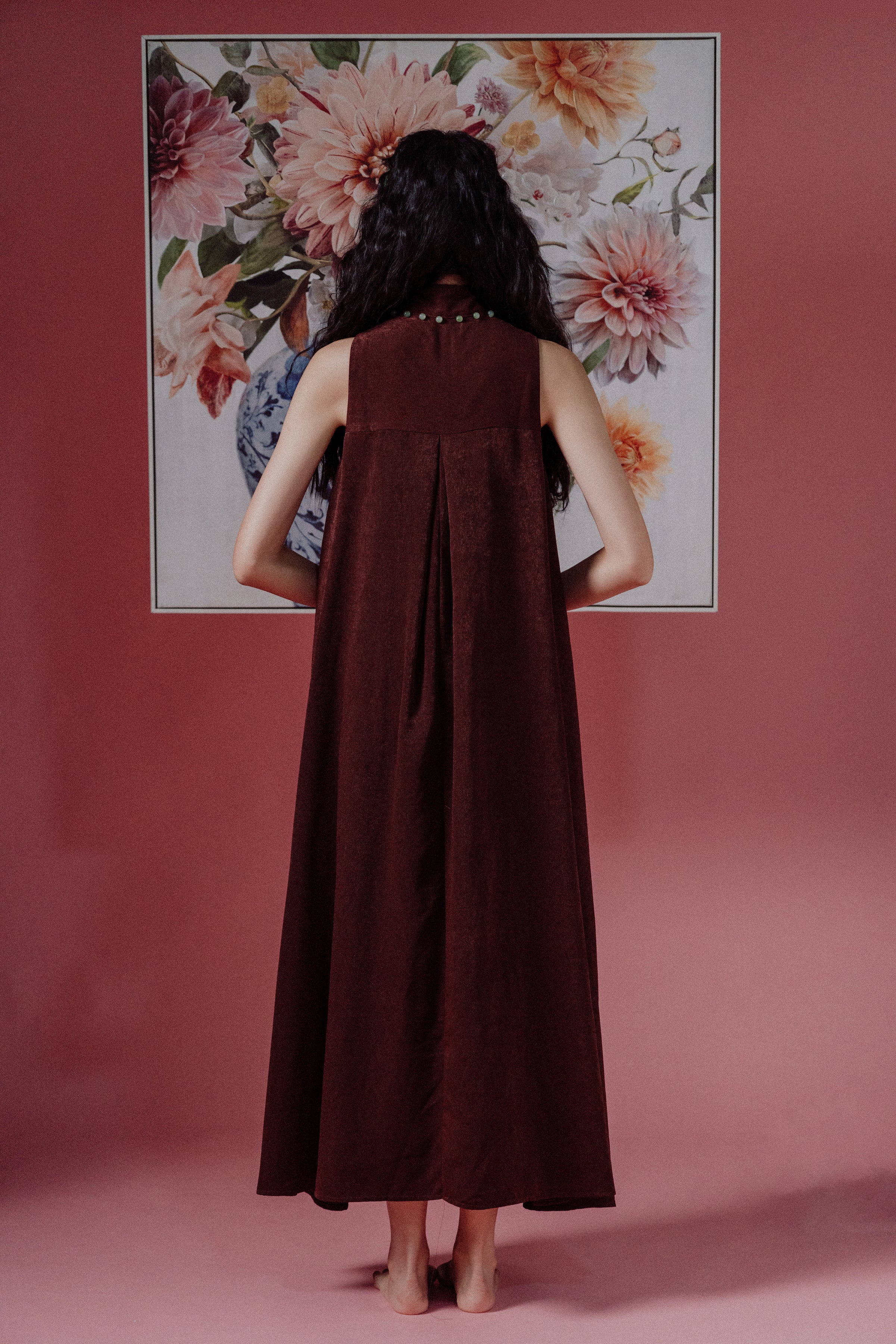 「品 pǐn」Jade Blossom Cheongsam with Pockets