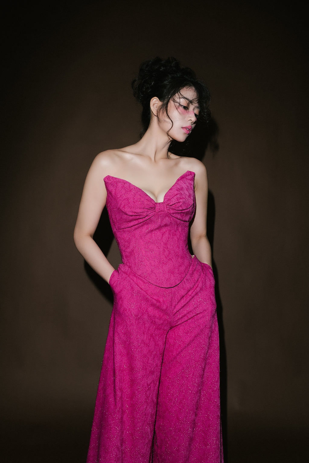 Bow Corset Top & Pants (Low- Waisted)