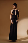 Denim Cut Out Long Jumpsuit