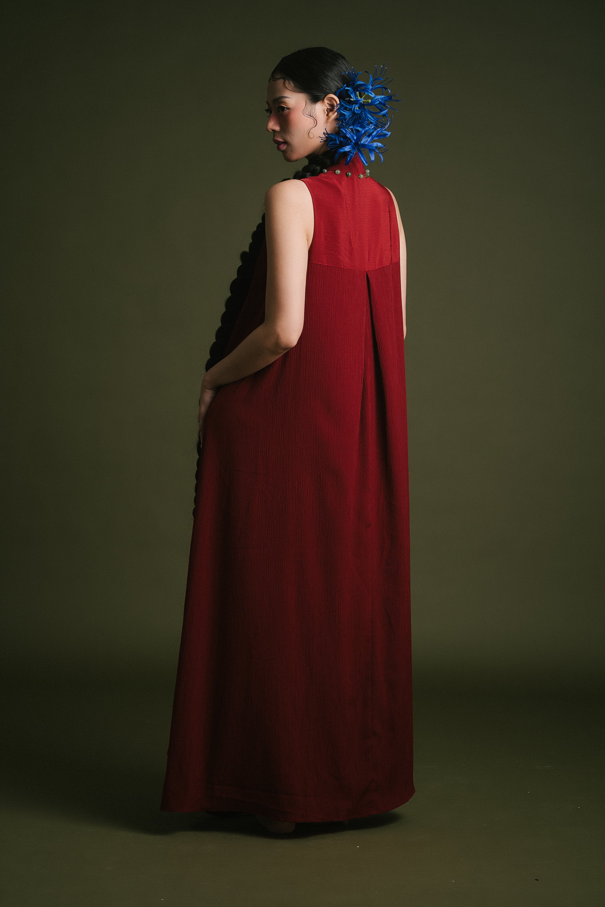 「品 pǐn」Jade Blossom Cheongsam with Pockets